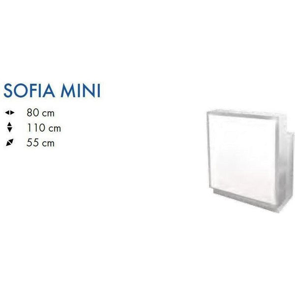 Friseur Rezeption, Empfangstheke mit Beleuchtung Sofia-Mini - Tiptop - Einrichtung