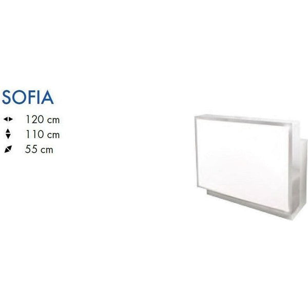 Friseur Rezeption, Empfangstheke mit Beleuchtung Sofia - Tiptop - Einrichtung