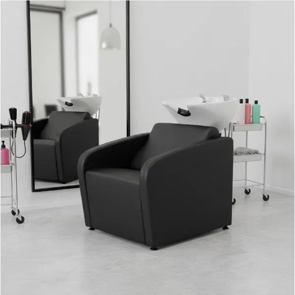 Friseur Waschbecken in Schwarz, Friseurwaschbecken Mullet - Tiptop - Einrichtung