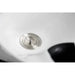 Waschbeckenablauf aus Edelstahl, Teil des Barbershop Set Premium: MAE Barberstuhl & MIDI Friseur Waschbecken.