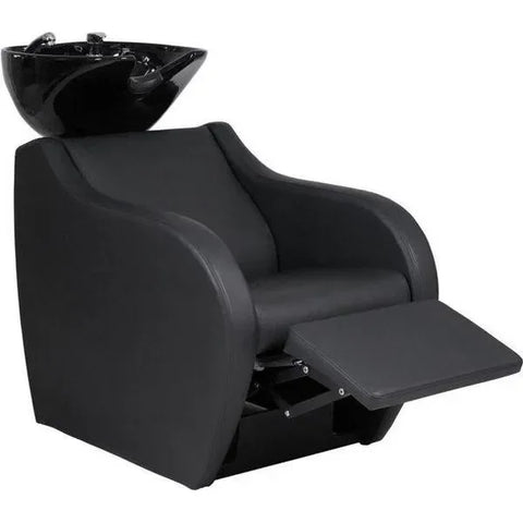 Friseur waschbecken mit elektrischer Fußstütze und ergonomischem Design, Friseurwaschbecken Metri - Tiptop - Einrichtung