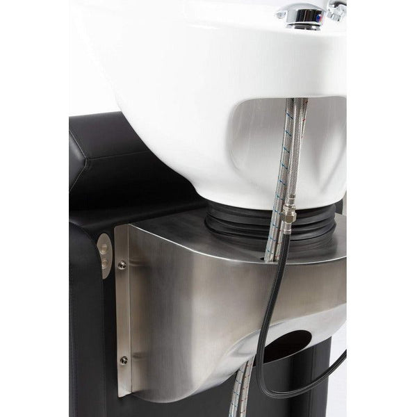 Friseur Waschbecken - elektrische Fußstütze Anoc in Schwarz-weiß - Tiptop - Einrichtung