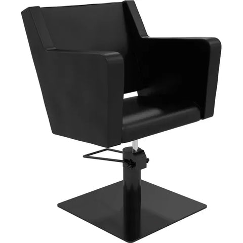 Friseurstuhl in eleganter Schwarz-Farbe, Luxuriöser Friseur stuhl Anouk-B - Tiptop - Einrichtung
