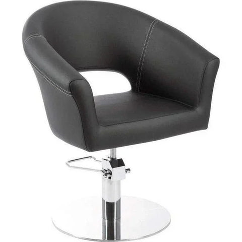 Friseurstuhl in eleganter Schwarz-Farbe, Luxuriöser Friseur stuhl Arcel - Tiptop - Einrichtung