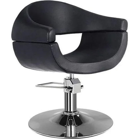 Friseurstuhl in eleganter Schwarz-Farbe, Luxuriöser Friseur stuhl Bertie - Tiptop - Einrichtung