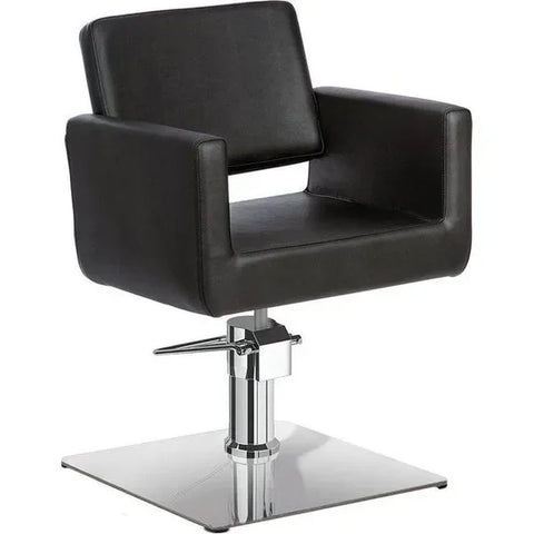 Friseurstuhl in eleganter Schwarz-Farbe, Luxuriöser Friseur stuhl Chic Q - Tiptop - Einrichtung