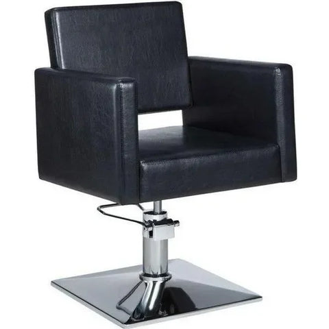 Friseurstuhl in eleganter Schwarz-Farbe, Luxuriöser Friseur stuhl Christy - Tiptop - Einrichtung