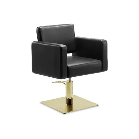 Friseurstuhl in eleganter Schwarz-Farbe, Luxuriöser Friseur stuhl Lera - Tiptop - Einrichtung