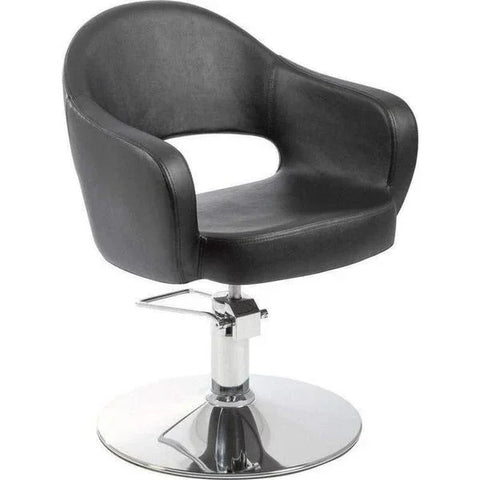 Friseurstuhl in eleganter Schwarz-Farbe, Luxuriöser Friseur stuhl Mop - Tiptop - Einrichtung