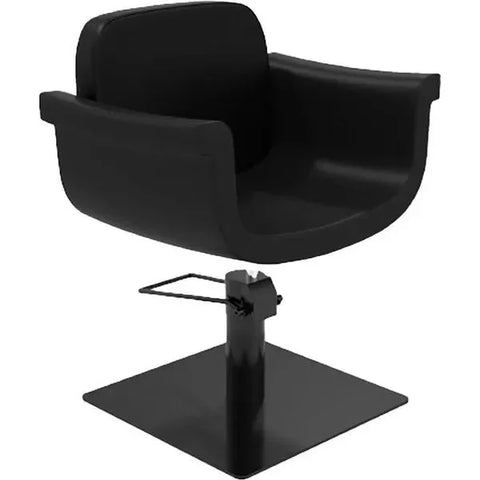 Friseurstuhl in eleganter Schwarz-Farbe, Luxuriöser Haarstyling- Friseur stuhl Phydram - Tiptop - Einrichtung