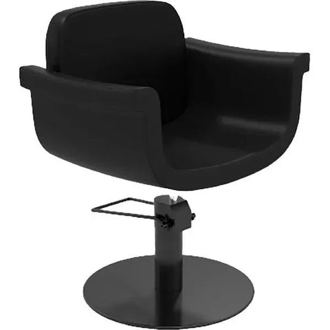 Friseurstuhl in eleganter Schwarz-Farbe, Luxuriöser Haarstyling- Friseur stuhl Phydram - Tiptop - Einrichtung