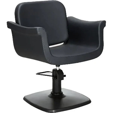 Friseurstuhl in eleganter Schwarz-Farbe, Luxuriöser Haarstyling- Friseur stuhl Phydram - Tiptop - Einrichtung
