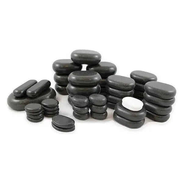 Hot Stone-Massagesteine Set - Entspannung pur mit 45 Stück