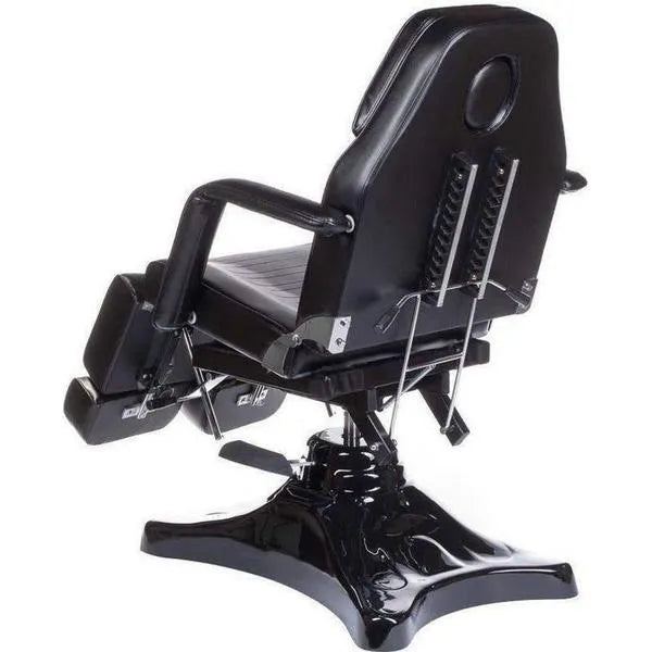 Hydraulischer drehbarer Fußpflegestuhl, Pedistuhl BD-8243 in eleganter Schwarz-Farbe - Tiptop - Einrichtung