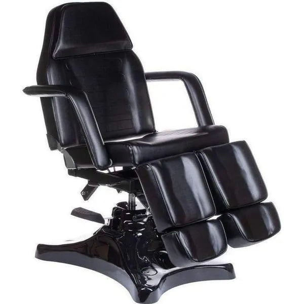 Hydraulischer drehbarer Fußpflegestuhl, Pedistuhl BD-8243 in eleganter Schwarz-Farbe - Tiptop - Einrichtung