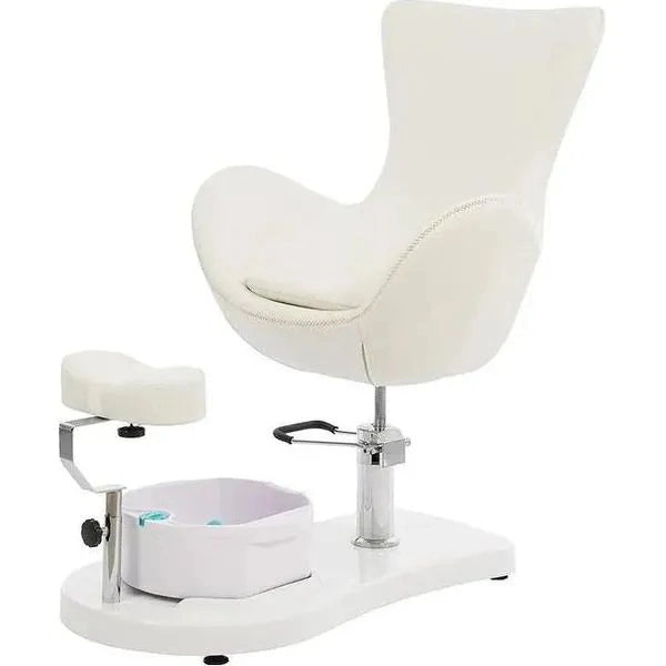 Hydraulischer Fußpflegestuhl mit verstellbarer Beinstütze und integrierter Fußwanne - Tiptop - Einrichtung