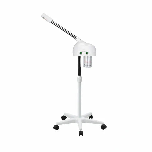 HUMI Gesichtsdampfer mit Ozonfunktion auf mobilem Stativ mit Rädern – professionelles Kosmetikgerät