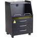 Kosmetikschrank BD-T601 in Schwarz mit UV-Sterilisator und gummierter Räder - Tiptop - Einrichtung