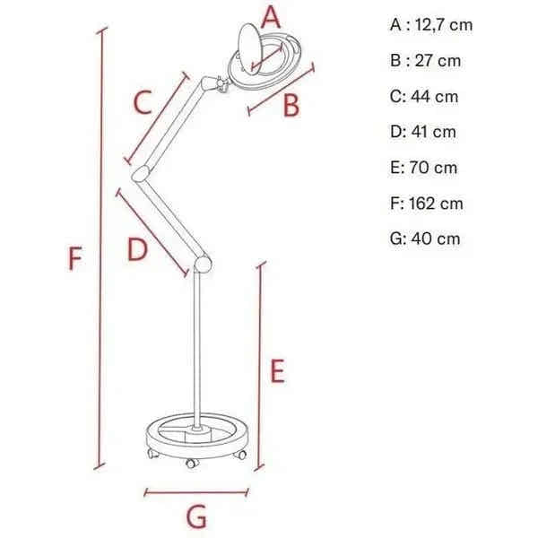 LED-Lupenlampe Gala mit SMD LED-Technologie