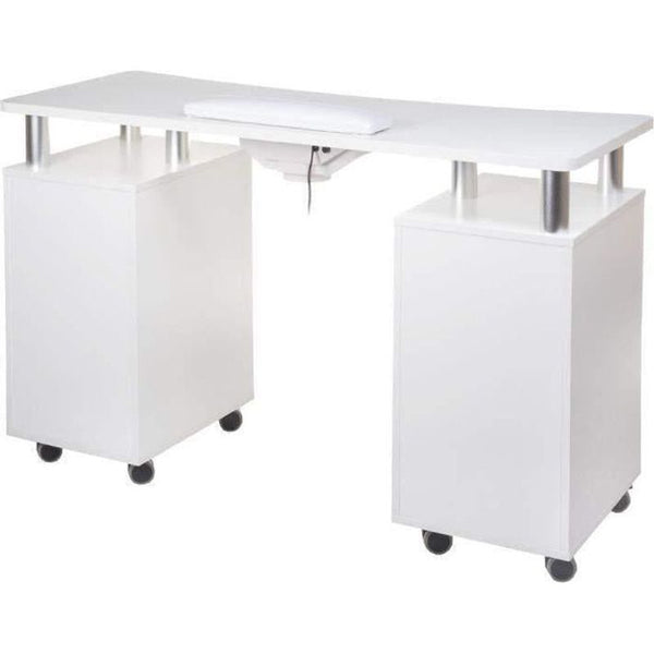 Maniküre Tisch Nageltisch mit Absaugung BD-3425+P in Weiß - Tiptop - Einrichtung