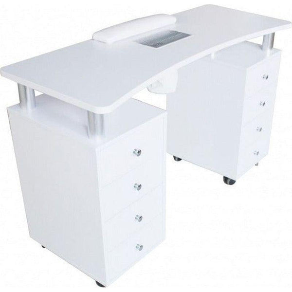 Maniküre Tisch – Nageltisch mit Absaugung Distal in Weiß - Tiptop - Einrichtung