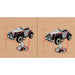 Pair of kids' Shelby car barber chairs with lights and sound, hydraulically height-adjustable.