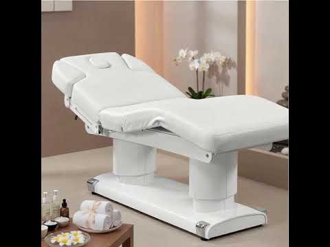 Elektrische Massageliege mit 4 Motoren, Massagetisch mit Heizfunktion, Behandlungsliege Qaus Warm - Tiptop - Einrichtung