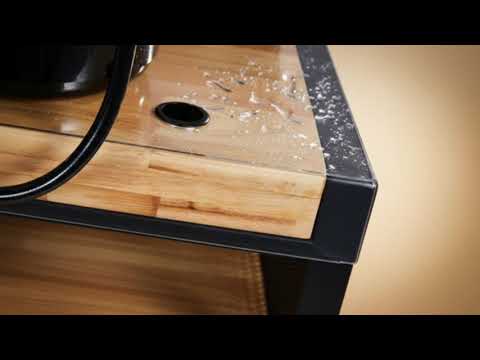 1x Friseur Waschbecken Basil mit elektrischer Fußstütze - 3x Friseurstuhl Ocean B - Tiptop - Einrichtung