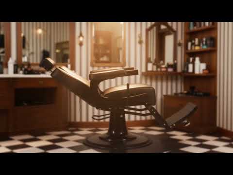 3x Barber stuhl in Schwarz, Herren Friseurstuhl Goni, Luxuriöser Barbershop stuhl für stilvolle Salons