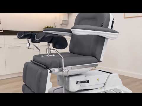 Elektrischer Gynäkologiestuhl SIMUS GYN mit 4 Motoren, Antigravity, Drehbar, 180 kg Belastbarkeit, Untersuchungsstuhl