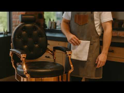 Barber stuhl in Kupferglanz – Schwarz, Herren Friseurstuhl Kirk, Barbershop stuhl - Tiptop - Einrichtung