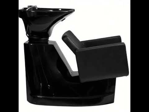 Friseur Waschbecken mit ergonomischem Schwarz, Friseurwaschbecken Knot