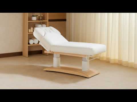 Elektrische Massageliege mit 4 Motoren, Massagetisch in Weiß, Behandlungsliege Chara - Tiptop - Einrichtung