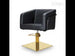 Friseurstuhl in eleganter Schwarz-Farbe, Luxuriöser Friseur stuhl Egan - Tiptop - Einrichtung