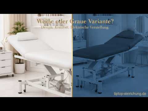 Elektrische Massageliege Seem mit 1 Motor, Behandlungsliege in Grau - Wellnessliege spa - Tiptop - Einrichtung