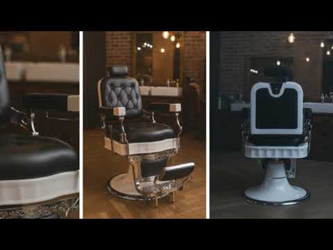 Barber stuhl in Schwarz, Herren Friseurstuhl Jones, Barbershop stuhl - Tiptop - Einrichtung