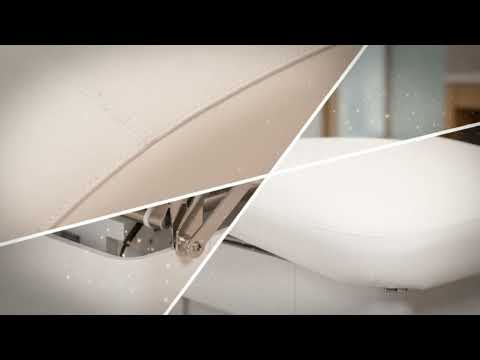 Elektrische Massageliege mit 4 Motoren, Massagetisch mit Heizfunktion, behandlungsliege Keid warm in Weiß - Tiptop - Einrichtung