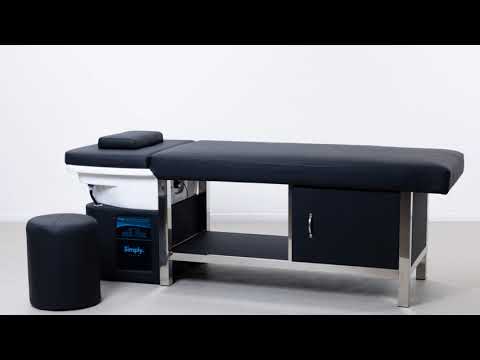 SIMPLY Head Spa Liege mit Keramikbecken – professionelle Kopfhaut-Wellness-Station.