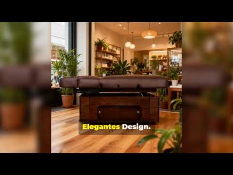 Elektrische Massageliege mit Heizfunktion, Massagetisch mit 4 Motoren, Behandlungsliege Keid warm in Braun - Tiptop - Einrichtung