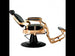 1x Vorwärtswaschbecken friseur Ban - 1x Barber stuhl Shor in Schwarz-Gold - Tiptop - Einrichtung
