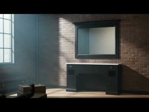 1x Friseur Bedienplatz 4B William – 1x Barber stuhl Kirk in Schwarz - Tiptop - Einrichtung