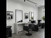 3x Friseurstuhl Class R - 1x Friseur Waschbecken Knot Schwarz-Schwarz - Tiptop - Einrichtung