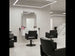 1x Friseur Waschbecken Knot Schwarz-Weiß und 3x Friseurstuhl Class R - Tiptop - Einrichtung