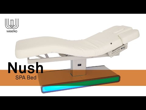  Elektrische Spa-Massageliege mit LED-Beleuchtung, 3 Motoren und Weißem Nush - tiptop-einrichtung