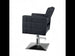 Friseurstuhl in eleganter Schwarz-Farbe, Luxuriöser Friseur stuhl Horace - Tiptop - Einrichtung