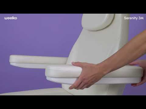 Komfortabler Podologiestuhl: Fußpflegestuhl elektrisch mit 3 Motoren, Pediküre stuhl Serenity für höchste Ansprüche.