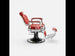 Barber stuhl in Silber-Rot, Herren Friseurstuhl Mack, Barbershop stuhl - Tiptop - Einrichtung