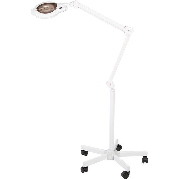 Set - Kosmetikstuhl mit Schubladen Nash Top in Weiß - LED-Lupenlampe, Stativ Crux - Hocker Ceti Adapt - Tiptop - Einrichtung