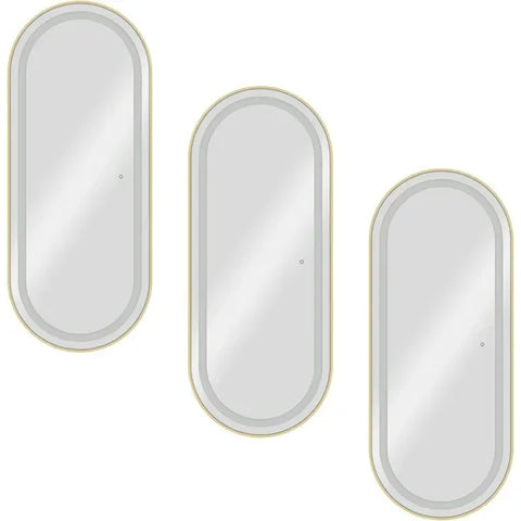 3er-Pack Friseur Bedienplatz Set mit mit Dimmer, LED-Beleuchtung, Friseurarbeitsplatz Bliss mit 3 Farbtemperaturen und modernem Design