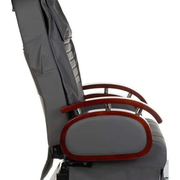 SPA Pediküre Sessel mit Massage und Waschbecken, hochwertiges Schönheitsgerät BR-3820D in elegantem Grau - Tiptop - Einrichtung